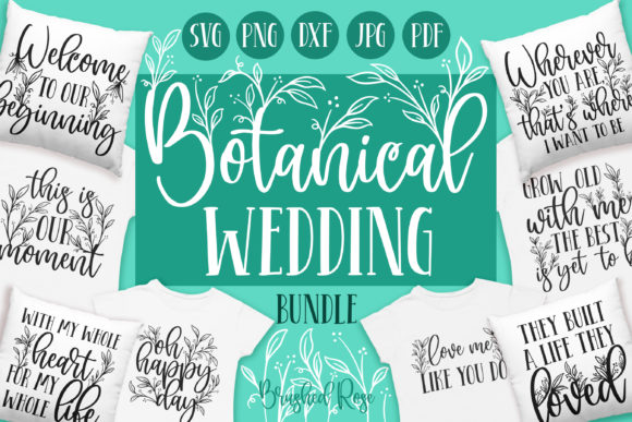 Botanical Wedding Designs Bundle: Cohesive Floral Assets