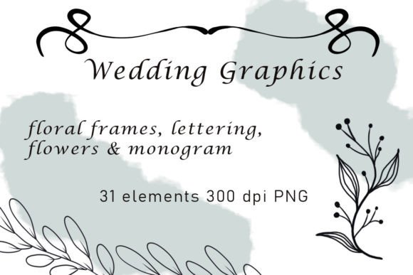 Elegant Wedding Graphics & Lettering for Flawless Design