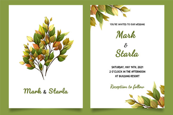 Elegant Wedding Invitation Card Design: A Creative Asset