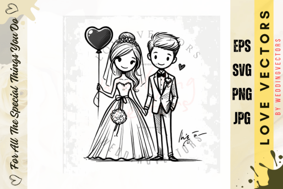 Elevate Designs with Soft Luxury Wedding Illustrations
