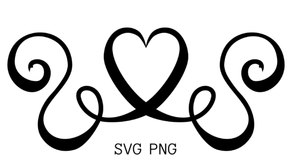 Elevate Your Designs with a Heart Shaped Wedding Text Separator