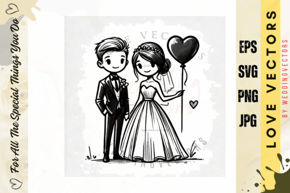 Elevate Your Designs with Premium Wedding & Love Vectors