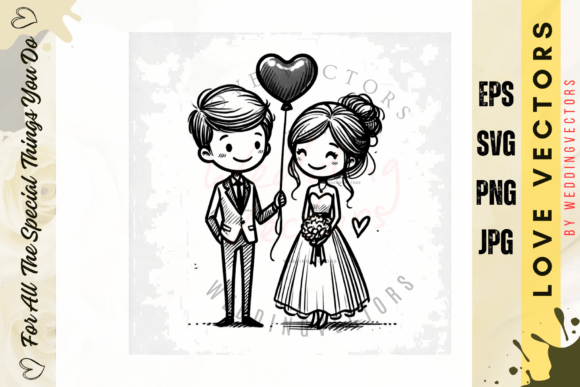 Wedding Couple and Love Vectors: A Designer's Essential Toolkit