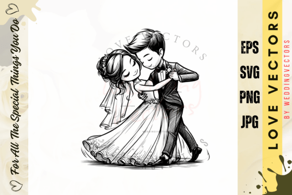Wedding Couple and Love Vectors - C3103: Design for Romance
