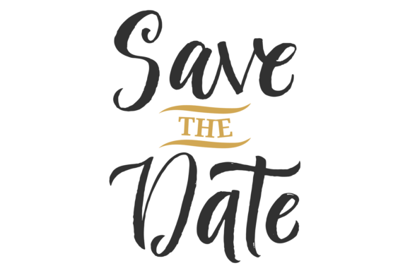 Wedding Invitation Calligraphy: Save the Date Design